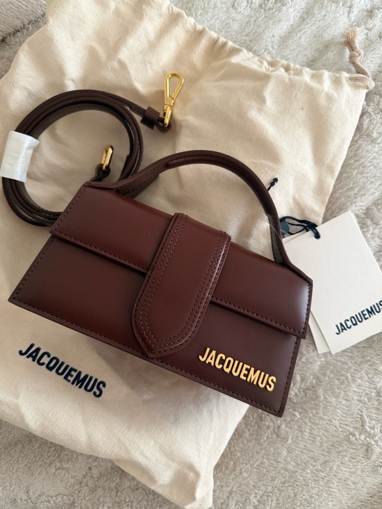 Jacquemus Handbags - Jacquemus Chocolate Brown Le Chiquito Mini Bag with Gold Logo